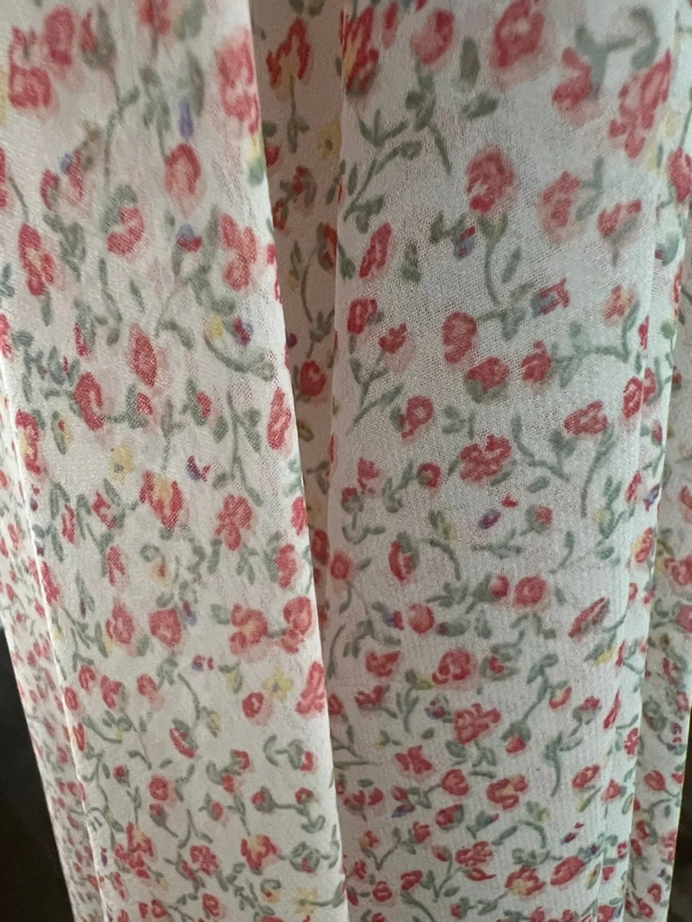 Guess Floral Mini Dress in Cream and Pink - Picture 6 of 6
